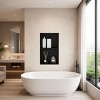 Stainless Steel Shower Niche, 24"X12" Recessed Wall Niche, Matte Black No Tile Needed Shower for Bathroom Storage - 2 of 4