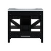 36'' Bathroom Vanity with Resin Sink Combo, Solid Wood Frame Bathroom Storage Cabinet with 3 Drawers - 4 of 4