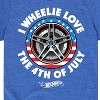 Boys' - Hot Wheels - I Wheelie Love 4th of July Short Sleeve Graphic T-Shirt - 2 of 4