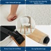 Cute Vanity Chair with Love Backrest, Modern Makeup Vanity Stool Teddy Fabric for Dressing Home Office Bedoom Dinning Room and Living Room - 3 of 4