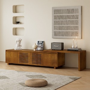 LOVSON 63" Mid-Century Modern Expandable TV Stand for TVs Up to 75" - Stylish Media Console Cabinet with Storage & Adjustable Panels,for Living Room - 1 of 4