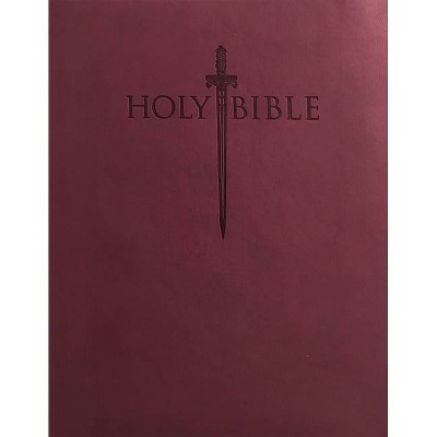 King James Version Easy Read Sword Value Thinline Bible Personal Size Burgundy Ultrasoft - by  Whitaker House (Leather Bound)