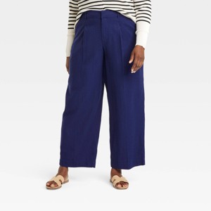 Women's Linen Essential Trouser - A New Day™ - 1 of 3