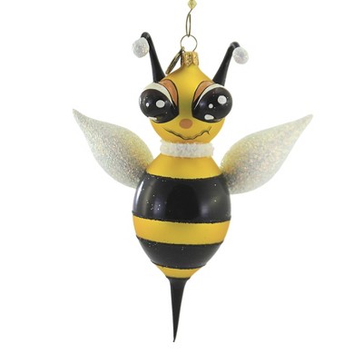 Blu Bom 7.0" Stinger The Bee Ornament Honey Buzz Nectar  -  Tree Ornaments
