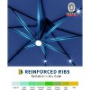 GustoWave 10' x 10' Patio Umbrella with LED Lights and Base for Garden - 3 of 4