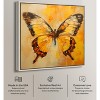 Art Remedy Golden Ochre Butterfly II Elegant Butterfly Wall Art Framed - 3 of 4