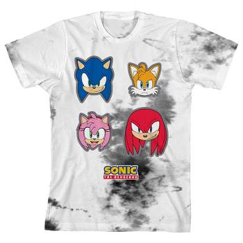  Sonic Knuckles Tails Shadow Panel Boys Shirt Small (8