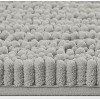 Home Mart Goods Large 2 Piece Set Warm Grey Soft Cozy Plush Chenille Bath Mat Bathroom Rug - 3 of 4