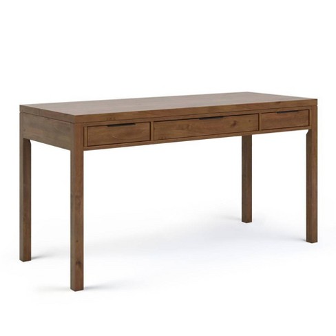 Fabian Desk Medium Saddle Brown - Wyndenhall: Solid Wood, Mid-century ...