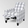 Foxhill Contemporary Press-Back Recliner Gray Checkerboard - Christopher Knight Home - 3 of 4
