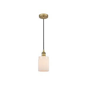 Hadley - 1 Light Cord Hung Mini Pendant In Art Deco Style-9.75 Inches Tall and 4.5 Inches Wide - 1 of 1