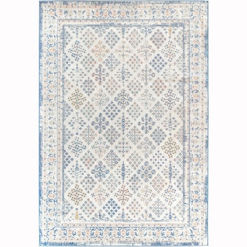 Rugs America Zyra Zl30a Garden Blush Transitional Vintage White Area ...
