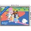 Trends International Bluey (2018) - Bluey and Friends See Saw Fun Framed Wall Poster Prints - 3 of 4