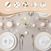 Unique Bargains Woven Braided Washable Decorative Round Placemat 4 Pcs - 3 of 4