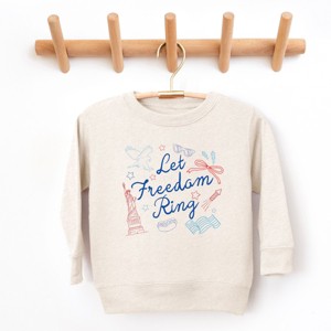 The Juniper Shop Let Freedom Ring Icons Toddler Sweatshirt - 1 of 4