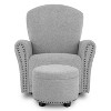 Evolur Vienna Swivel Glider with Ottoman - 3 of 4