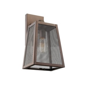 Chloe Lighting Emerson Industrial 1 Light Rubbed Bronze Outdoor Wall Sconce 15" Tall - 1 of 3