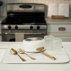 LunaLulinlk Dish Drying Mat, 16” x 18”, Absorbent Microfiber Kitchen Counter Mat, Dish Drying Pad Cream - 2 of 4