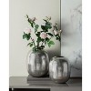 Dexmalle Aluminum Vase, Silver Streaks - 3 of 4