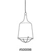 Progress Lighting Era 1-Light Mini-Pendant, Black/Gold, Cloth Covered Cord, Canopy Included, Canopy Diameter: 5.5" - 2 of 2