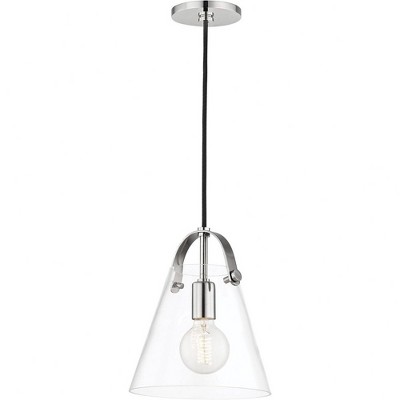 Mitzi Karin 1 - Light Pendant in  Aged Brass Clear Shade