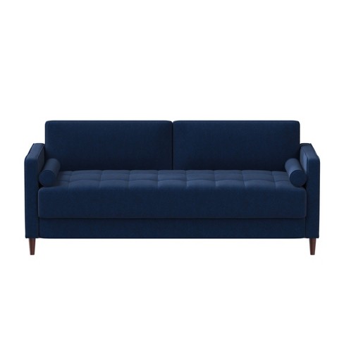 Target blue store velvet couch