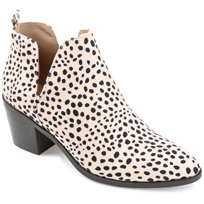 Journee Collection Womens Lola Pull On Stacked Heel Booties