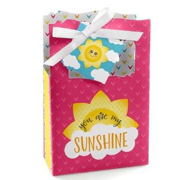 Big Dot of Happiness You are My Sunshine - Baby Shower or Birthday Party Favor Boxes - Set of 12