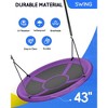 Mastgoal Sturdy & Comfortable 43 Inch Saucer Tree Swing Flying Indoor Outdoor Play Set Swing for Kids - 2 of 4