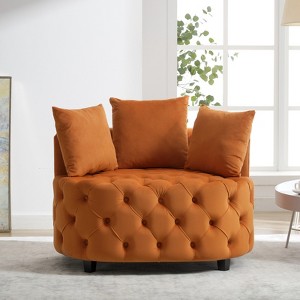 APRILSOUL Accent Chair Classical Barrel Chair for living room Modern Leisure Chair - 1 of 4