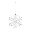Clear Acrylic Snowflake Oranment (Set of 12) - 2 of 3