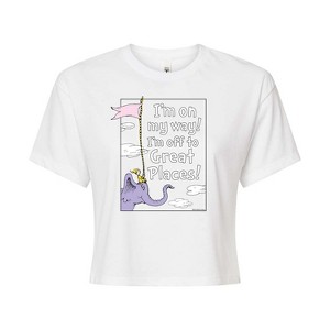 Women's - Dr. Seuss - I'm On My Way Cropped Graphic T-Shirt - 1 of 4
