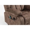 Velvet Power Lift Recliner Chair with Massage, Heating, and USB Port - 2 of 4