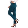 Rekucci Women's Secret Figure Pull On Knit Slim Straight Leg Pant with Wide Waist - 2 of 4