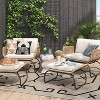 Linear Global Outdoor Rug Ivory/Black - Threshold™ - image 2 of 4