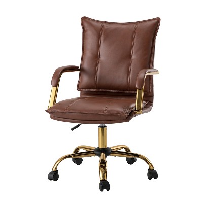 Patrizia Tufted Ergonomic office task chair High Back Executive Swivel Chair for Living Room and Office Room| ARTFUL LIVING DESIGN