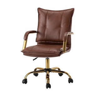 Patrizia Tufted Ergonomic office task chair High Back Executive Swivel Chair for Living Room and Office Room| ARTFUL LIVING DESIGN - 1 of 4