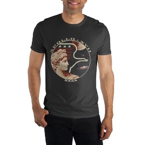 NASA Apollo 17 XVII Men's Black T-Shirt Tee Shirt - 1 of 1