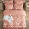 Bedsure Comforter Set – Solid Diamond Pintuck Design Bedding, Elegant and Soft Bed in a Bag for All Seasons - 4 of 4
