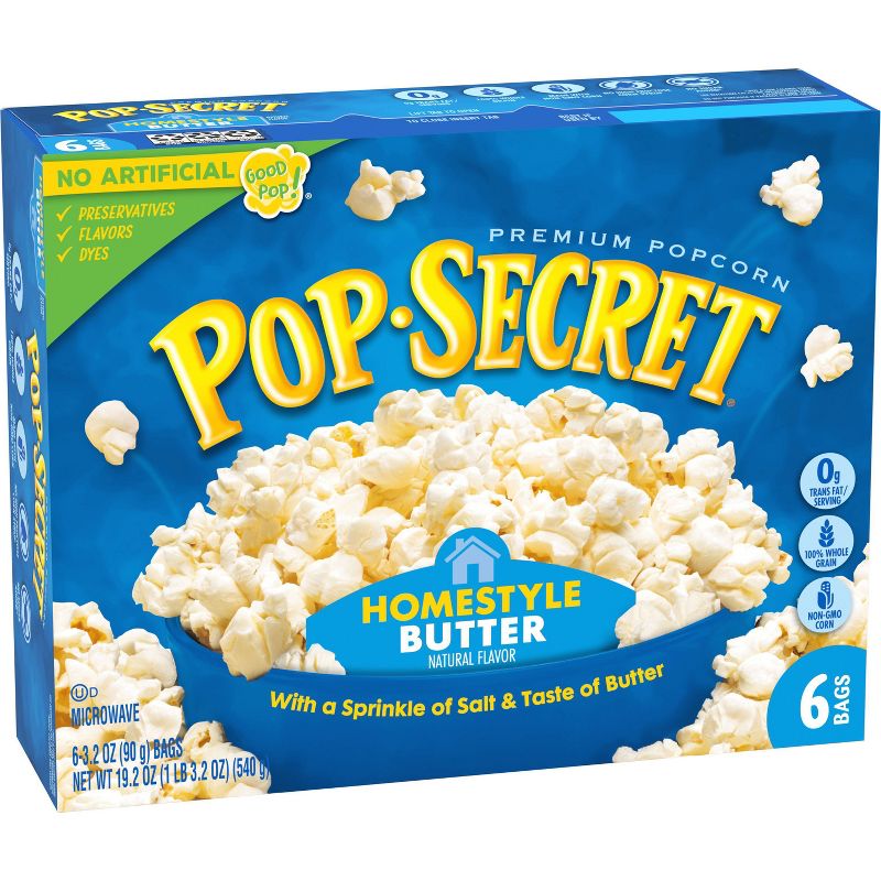 Pop Secret Homestyle Microwave Popcorn -3.2oz/ 6ct, 4 of 8