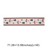 Unique Bargains Christmas Table Runner Christmas Tree and Reindeer Polyester Red White Green 71x14 Inch 1 Pc - 3 of 4