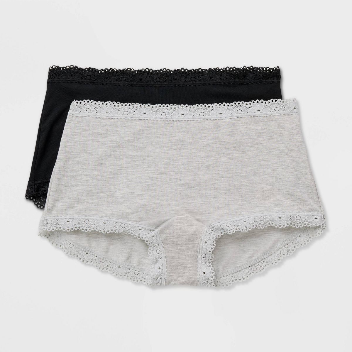 Women's 2pk Cloud Knit Boy Shorts Underwear - Auden™