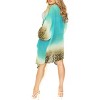 HAPPY BAY Women's Open Front Tropical Beach Loose Casual Summer Tops Cardigan Cover Up Beachwear Duster Swimsuit Cover Ups for Women One Size Water, - 3 of 4
