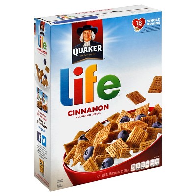 UPC 030000060834 - Life Cereal, Cinnamon, 18 Oz (B0014E1D34 ...