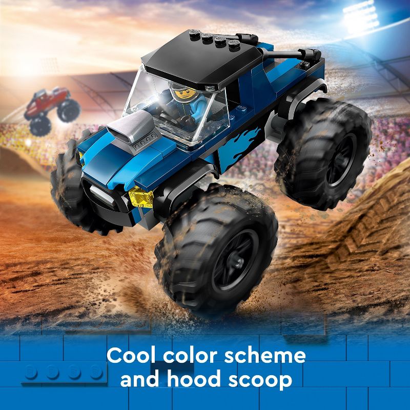 LEGO City Blue Monster Truck Off-Road Toy, Mini Monster Truck 60402, 5 of 8