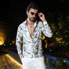 Campus Sutra Men Men's Charcoal Grey Abstract Fade Shirt - 2 of 3