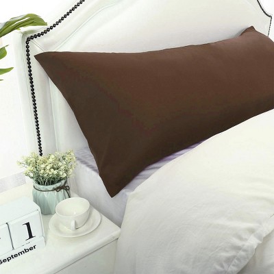 1 Pc Body 20"x60" 1800 Series Soft Brushed Microfiber Pillowcase Brown - PiccoCasa