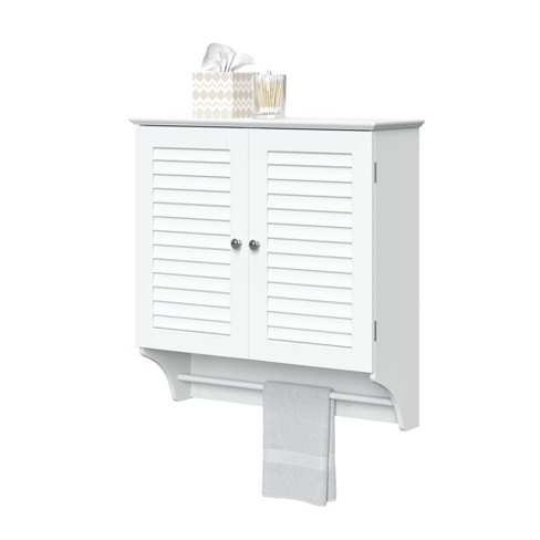Hanging Storage Cabinet With Louvered Doors Target