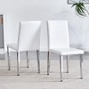 KWPZQEB Dining Chairs Set, Modern Kitchen Chairs with Metal Legs & PU Leather Cushion for Living Room Dining Room Restaurant - 3 of 4