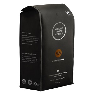 Kicking Horse Coffee 454 Horse Power Dark Roast Whole Bean 2.2 lb - Certified Organic Fairtrade Kosher Coffee - 1 of 4